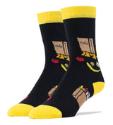 OOOH YEAH Brand Mens CAT IN BAG Socks - Novelty Socks for Less
