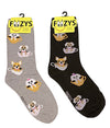 FOOZYS Brand Ladies TEA CUP DOGS 2 Pair Of Socks - Novelty Socks for Less