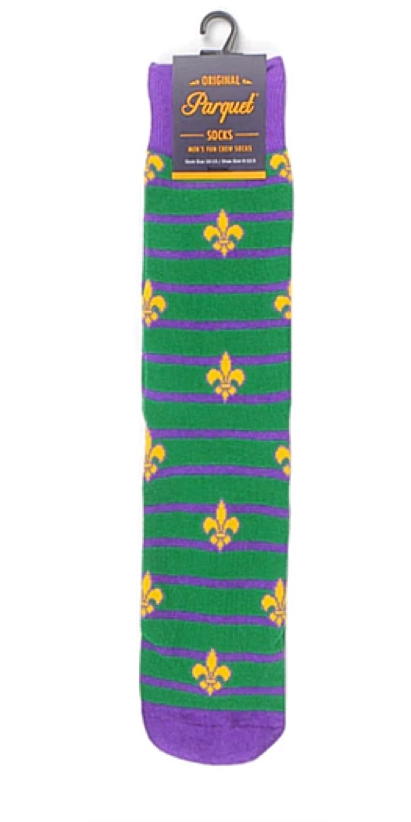 PARQUET Brand Men’s MARDI GRAS Socks - Novelty Socks for Less