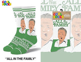 ALL IN THE FAMILY TV SHOW MEN’S ARCHIE BUNKER SOCKS COOL SOCKS BRAND - Novelty Socks for Less