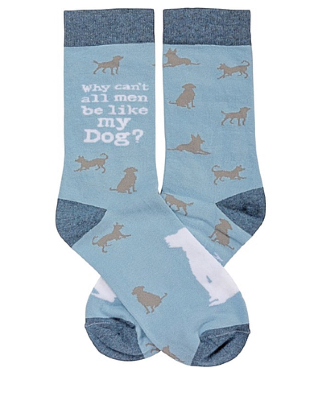 PRIMITIVES BY KATHY ‘WHY CAN’T ALL MEN BE LIKE MY DOG’ - Novelty Socks for Less