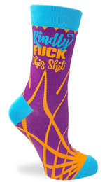 FABDAZ Brand Ladies KINDLY FUCK THIS SHIT Socks - Novelty Socks for Less