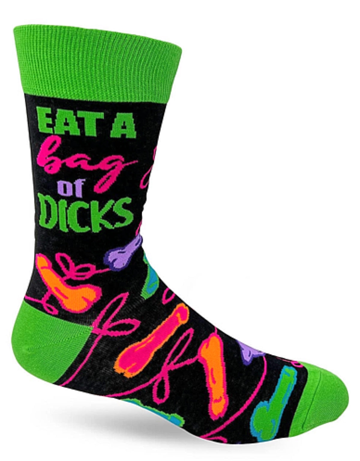 FABDAZ BRAND MEN’S ‘EAT A BAG OF DICKS’ SOCKS - Novelty Socks for Less
