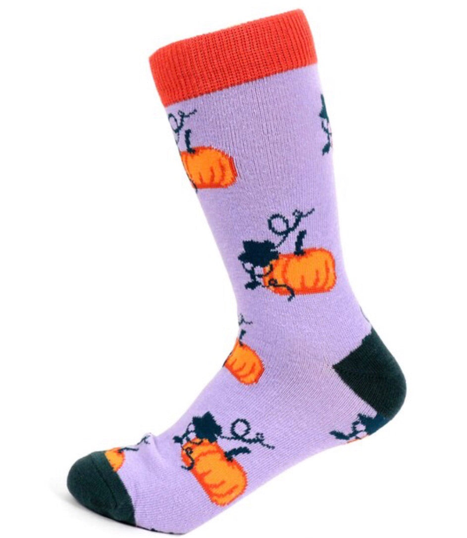 Parquet Brand Ladies PUMPKIN Halloween - Novelty Socks for Less