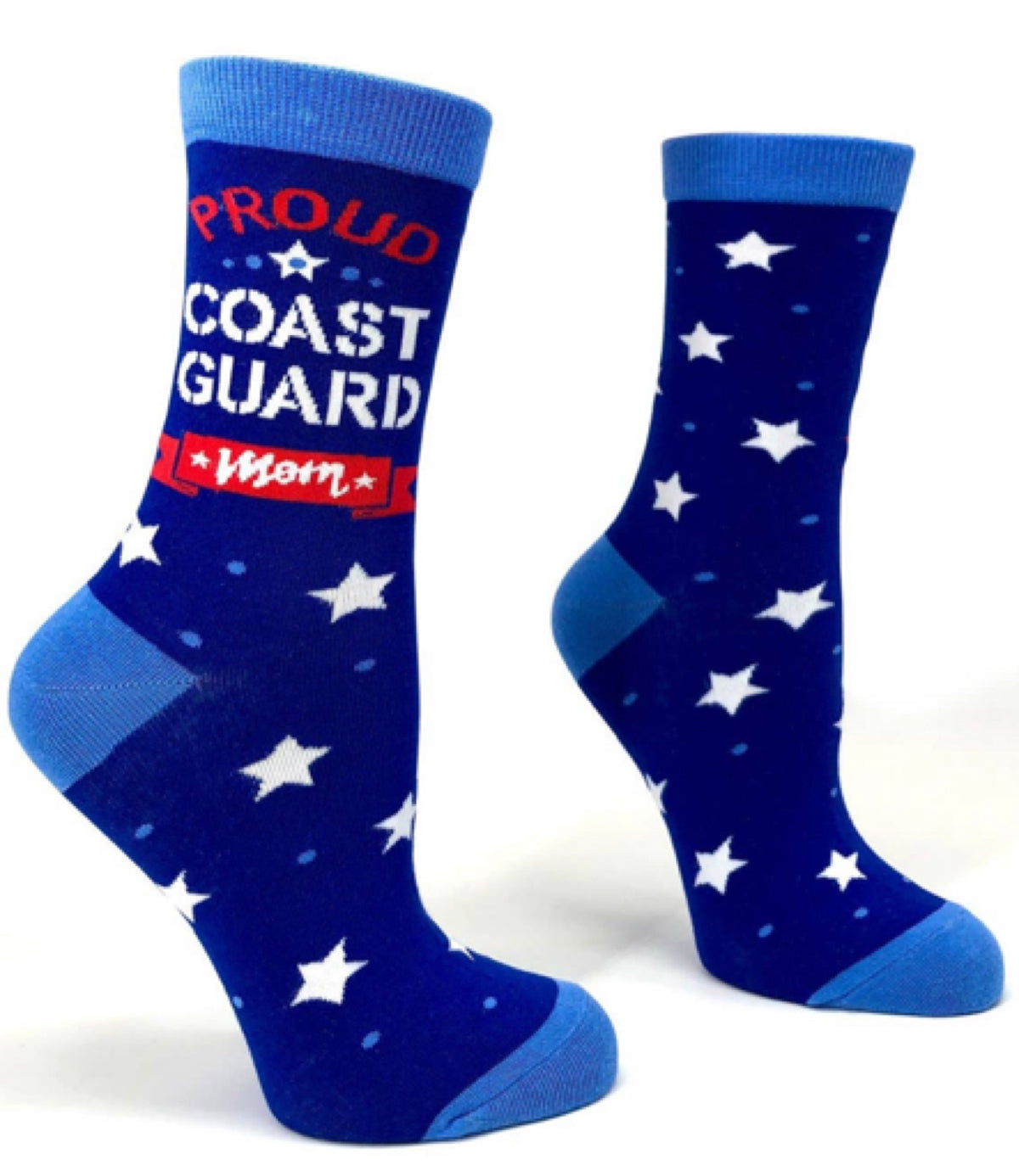 FABDAZ Brand Ladies PROUD COAST GUARD MOM Socks - Novelty Socks for Less