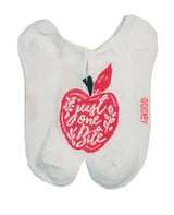 DISNEY SNOW WHITE Ladies 5 Pair of No Show Socks POISON APPLE ‘JUST ONE BITE’ - Novelty Socks for Less