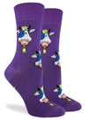 GOOD LUCK BRAND Ladies COWBELL Socks - Novelty Socks for Less