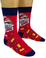 FUNATIC BRAND Unisex ‘KISS MY REDNECK ASS’ Socks - Novelty Socks for Less