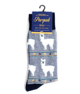 Parquet Brand Men’s Socks LLAMAS - Novelty Socks for Less