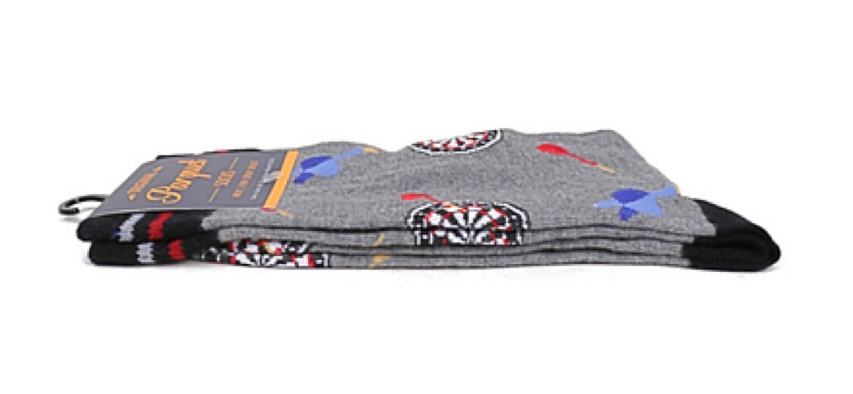 PARQUET Brand Men’s DART BOARD Socks - Novelty Socks for Less
