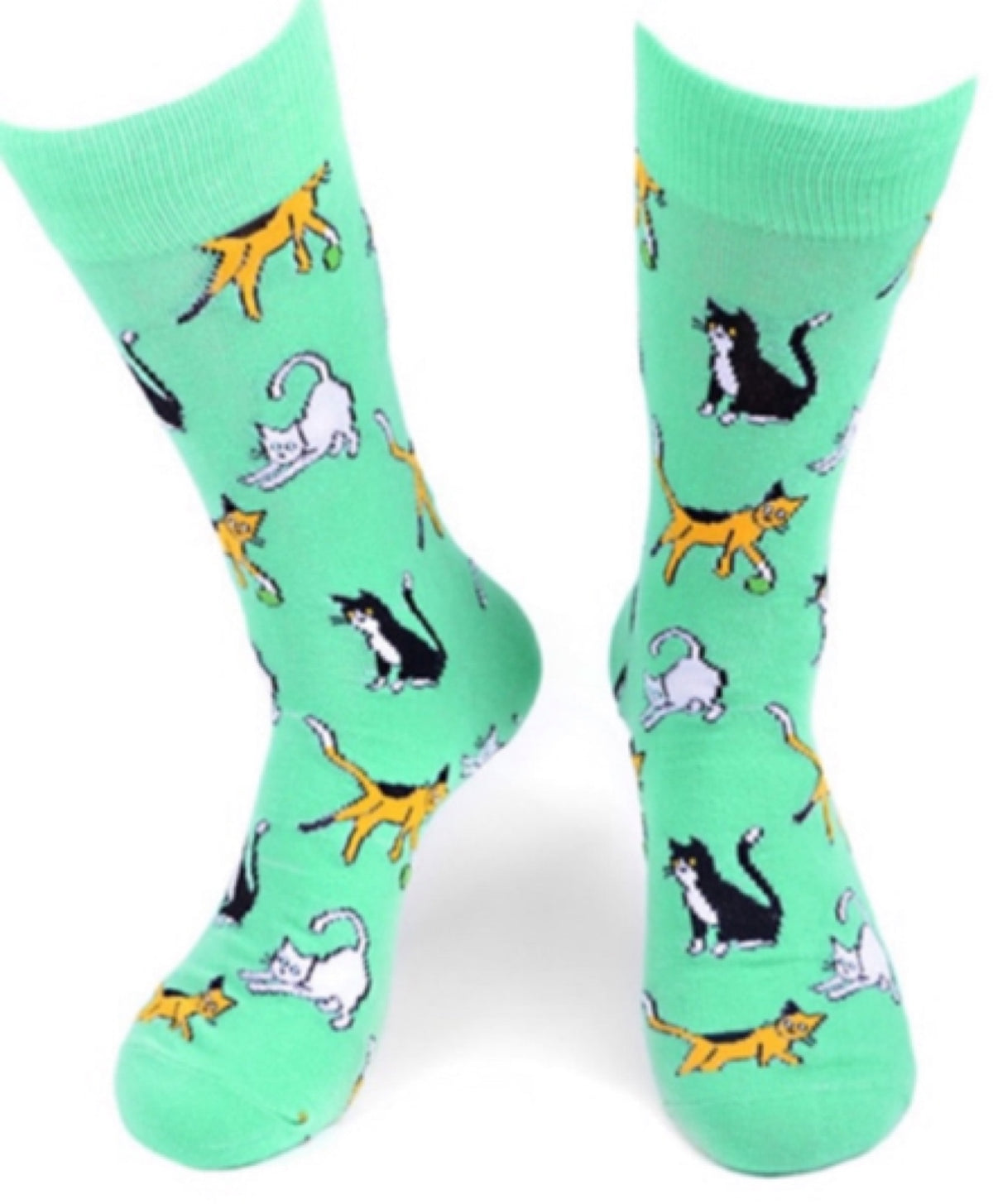 PARQUET BRAND Men’s PLAYFUL CATS Socks - Novelty Socks for Less