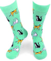 PARQUET BRAND Men’s PLAYFUL CATS Socks - Novelty Socks for Less