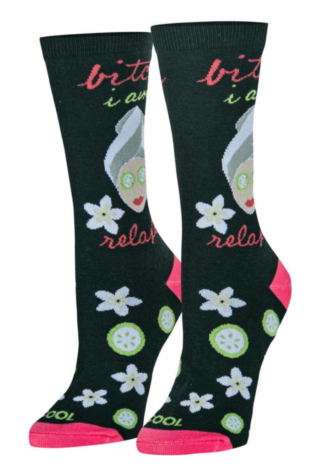 COOL SOCKS BRAND LADIES ‘BITCH I AM RELAXED’ SOCKS - Novelty Socks for Less