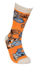 Primitives by Kathy LOL SOCKS CAT FISHING Unisex Socks - Novelty Socks for Less