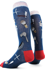 FOOT TRAFFIC Brand Mens BARBER SHOP Socks - Novelty Socks for Less