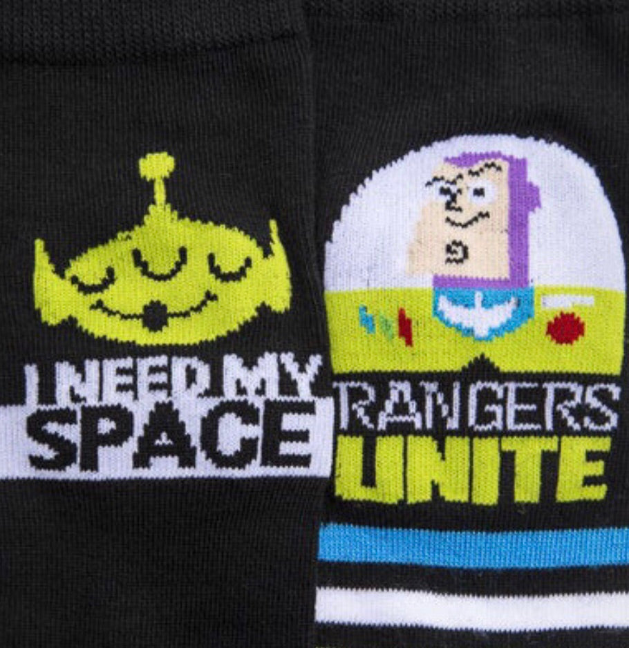 Disney’s TOY STORY 4 Men’s SOCKS BUZZ - Novelty Socks for Less