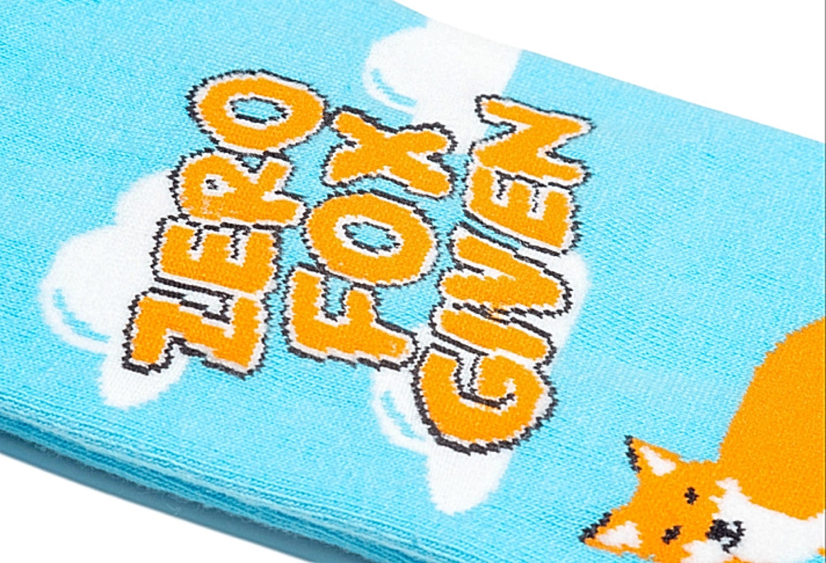 COOL SOCKS BRAND MEN’S ‘ZERO FOX GIVEN’ SOCKS - Novelty Socks for Less