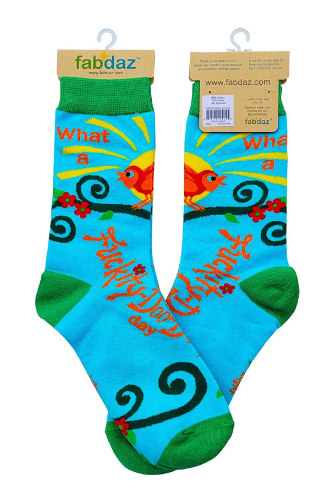 FABDAZ Brand Ladies WHAT A FUCKITY-DOO DAH DAY Socks - Novelty Socks for Less