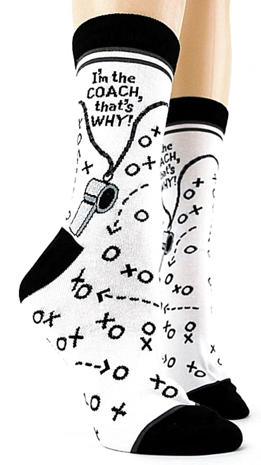 FOOT TRAFFIC Brand Ladies ‘I’M THE COACH THAT’S WHY’ - Novelty Socks for Less