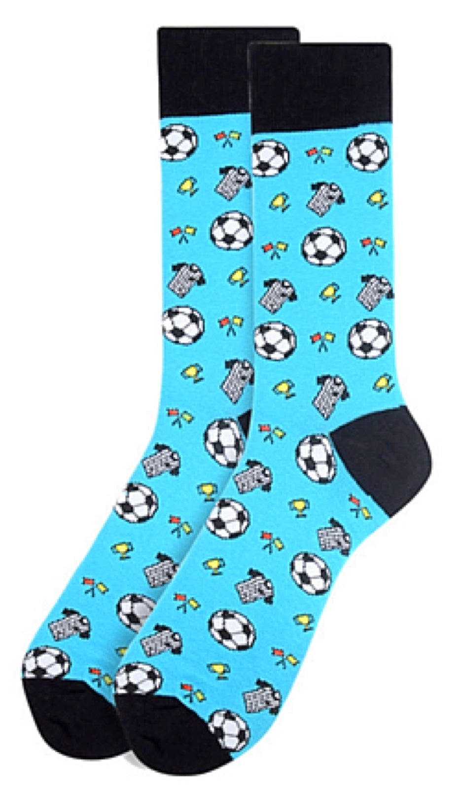 PARQUET BRAND Mens SOCCER REFEREE Socks - Novelty Socks for Less