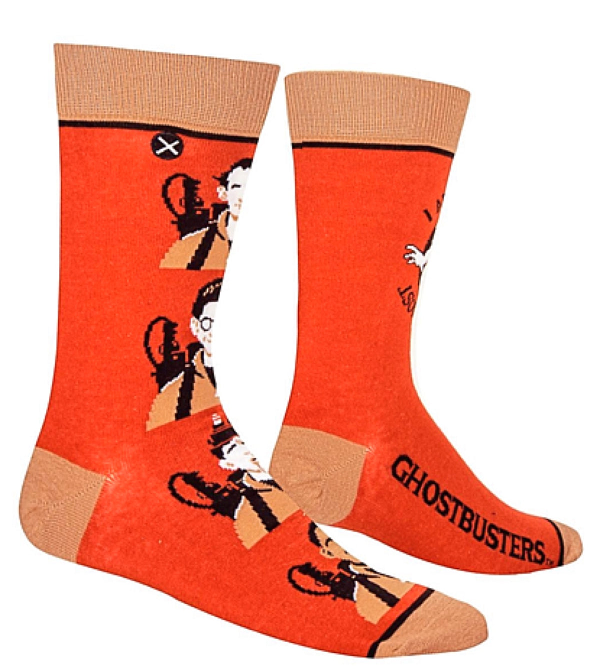 GHOSTBUSTERS MEN’S SOCKS ‘I AIN’T AFRAID OF NO GHOST’ ODD SOX BRAND - Novelty Socks for Less