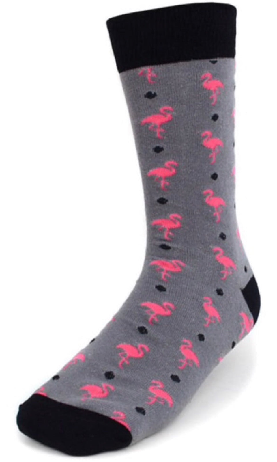 PARQUET BRAND MEN’S PINK FLAMINGOS SOCKS (CHOOSE COLOR) - Novelty Socks for Less