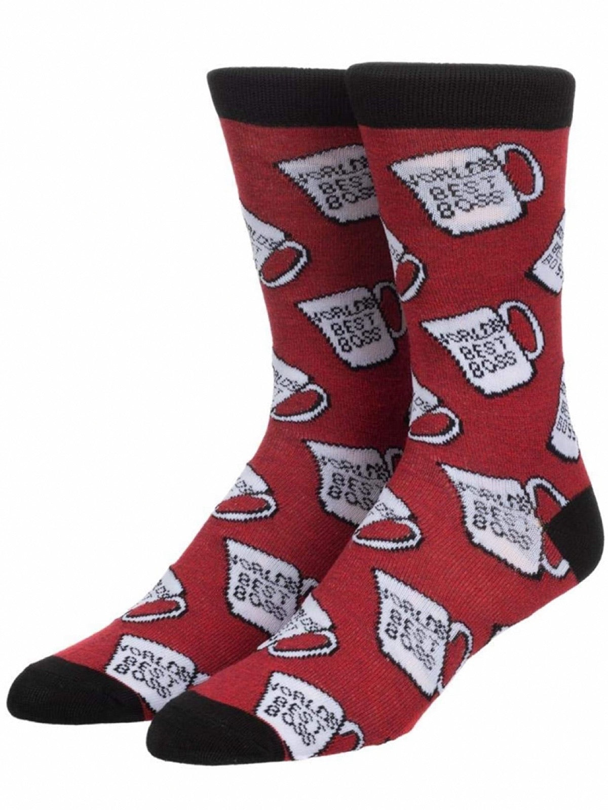 THE OFFICE TV SHOW Men’s Socks ‘WORLD’S BEST BOSS’ BIOWORLD Brand - Novelty Socks for Less