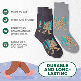 FOOZYS Men’s 2 Pair BIGFOOT SASQUATCH Socks - Novelty Socks for Less