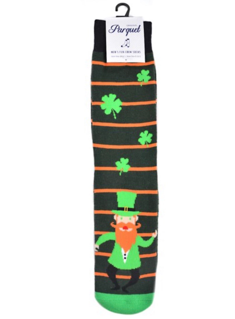 PARQUET Mens LEPRECHAUN/BEER Socks - Novelty Socks for Less