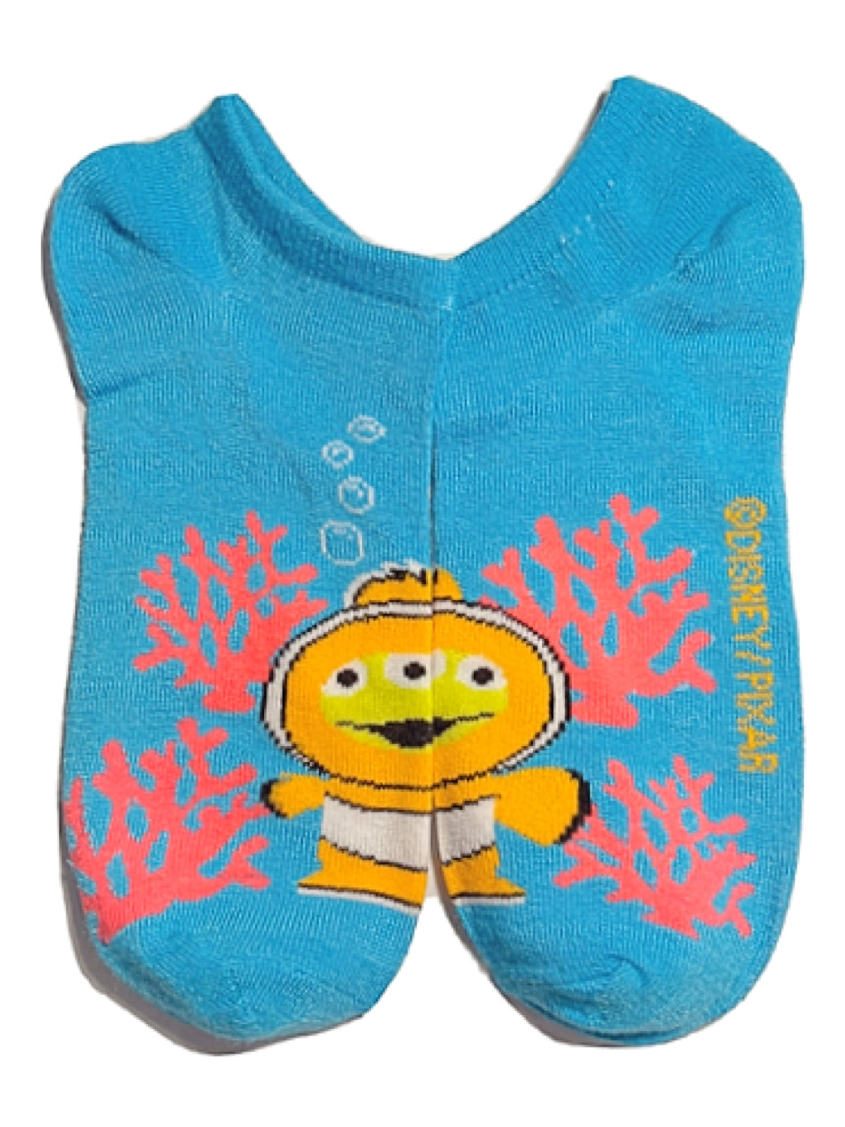 DISNEY’S PIXAR Ladies TOY STORY 5 Pair Of NO SHOW SOCKS ALIENS IN COSTUMES - Novelty Socks for Less