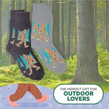 FOOZYS Men’s 2 Pair BIGFOOT SASQUATCH Socks - Novelty Socks for Less