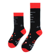 PARQUET BRAND Ladies HEALTHCARE Socks ‘IT’s A BEAUTIFUL DAY TO SAVELIVES’ - Novelty Socks for Less