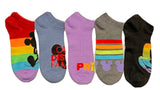 DISNEY Ladies PRIDE 5 Pair Of No Show MICKEY MOUSE Socks - Novelty Socks for Less