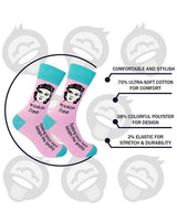 FUNATIC Brand RESTING BITCH FACE Socks - Novelty Socks for Less