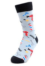 PARQUET Brand Ladies BARBER SHOP Socks - Novelty Socks for Less