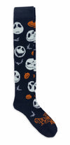 DISNEY THE NIGHTMARE BEFORE CHRISTMAS LADIES HALLOWEEN KNEE HIGH SOCKS JACK, BATS & PUMPKINS - Novelty Socks for Less