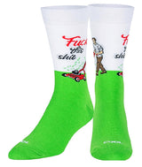 COOL SOCKS BRAND MEN’S LAWN MOWING SOCKS ‘FUCK THIS SHIT’ - Novelty Socks for Less