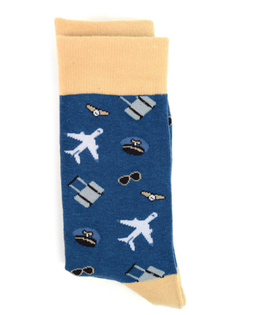 Parquet Brand Men’s PILOT/AVIATOR Socks - Novelty Socks for Less