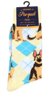 PARQUET BRAND MEN’S GERMAN SHEPHERD DOG SOCKS (CHOOSE COLOR) - Novelty Socks for Less