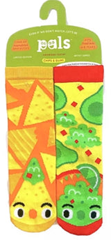 PALS SOCKS Brand Unisex CHIPS & GUAC MISMATCHED Socks (CHOOSE SIZE) - Novelty Socks for Less