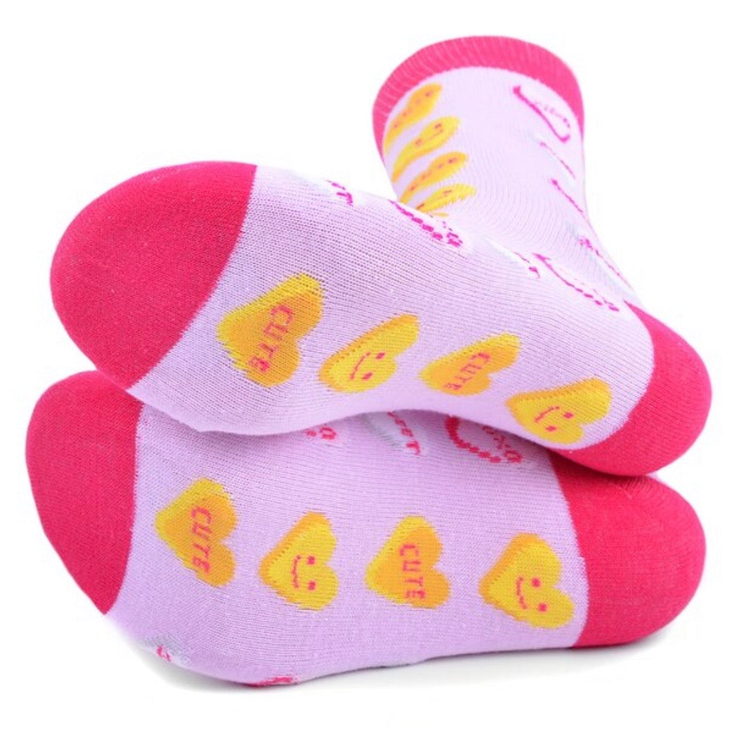 PARQUET BRAND Ladies HEART SHAPED CANDY Socks - Novelty Socks for Less