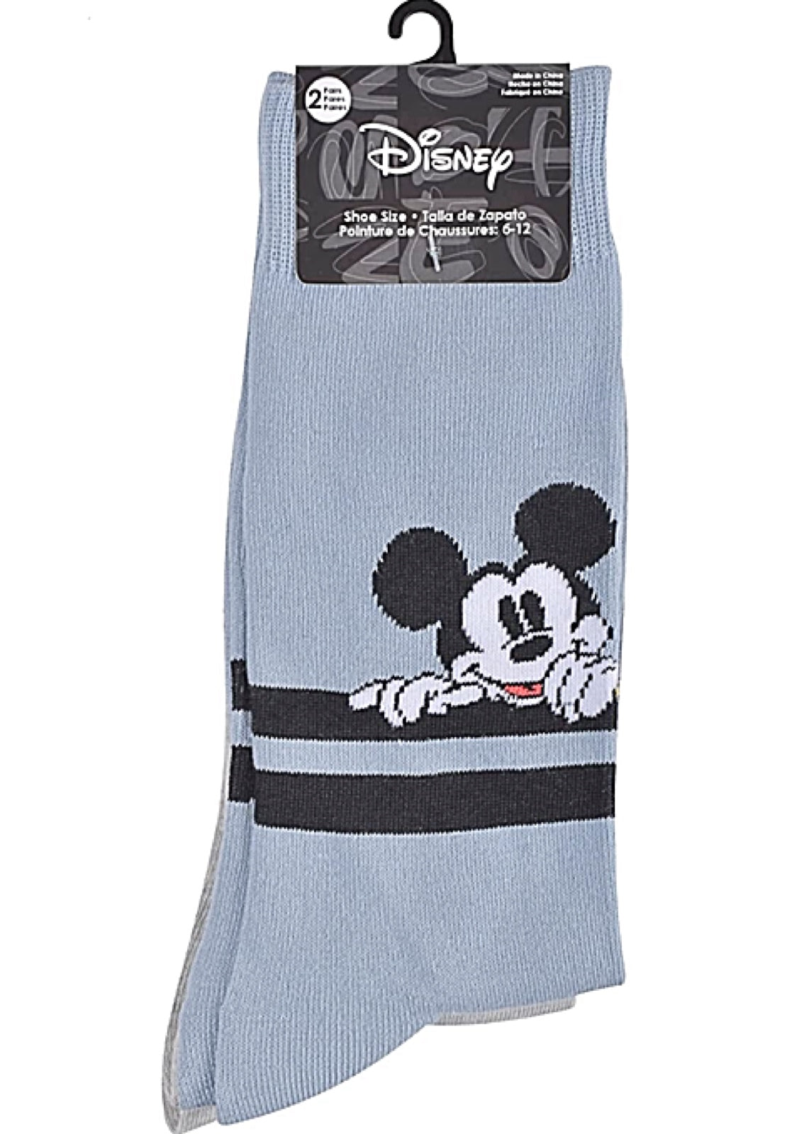 DISNEY Men’s 2 Pair Of MICKEY MOUSE & PLUTO Socks - Novelty Socks for Less