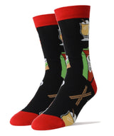 OOOH YEAH Brand Mens ‘EGG NOG’ Socks - Novelty Socks for Less