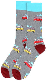 PARQUET BRAND Mens CAMPER VAN Socks - Novelty Socks for Less