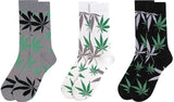 Parquet Brand Men’s MARIJUANA POT LEAF WEED Socks (CHOOSE COLOR) - Novelty Socks for Less