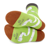 PARQUET BRAND Men’s CATS PLAYING WITH TOILET PAPER SOCKS 'I DO WHAT I WANT' - Novelty Socks for Less