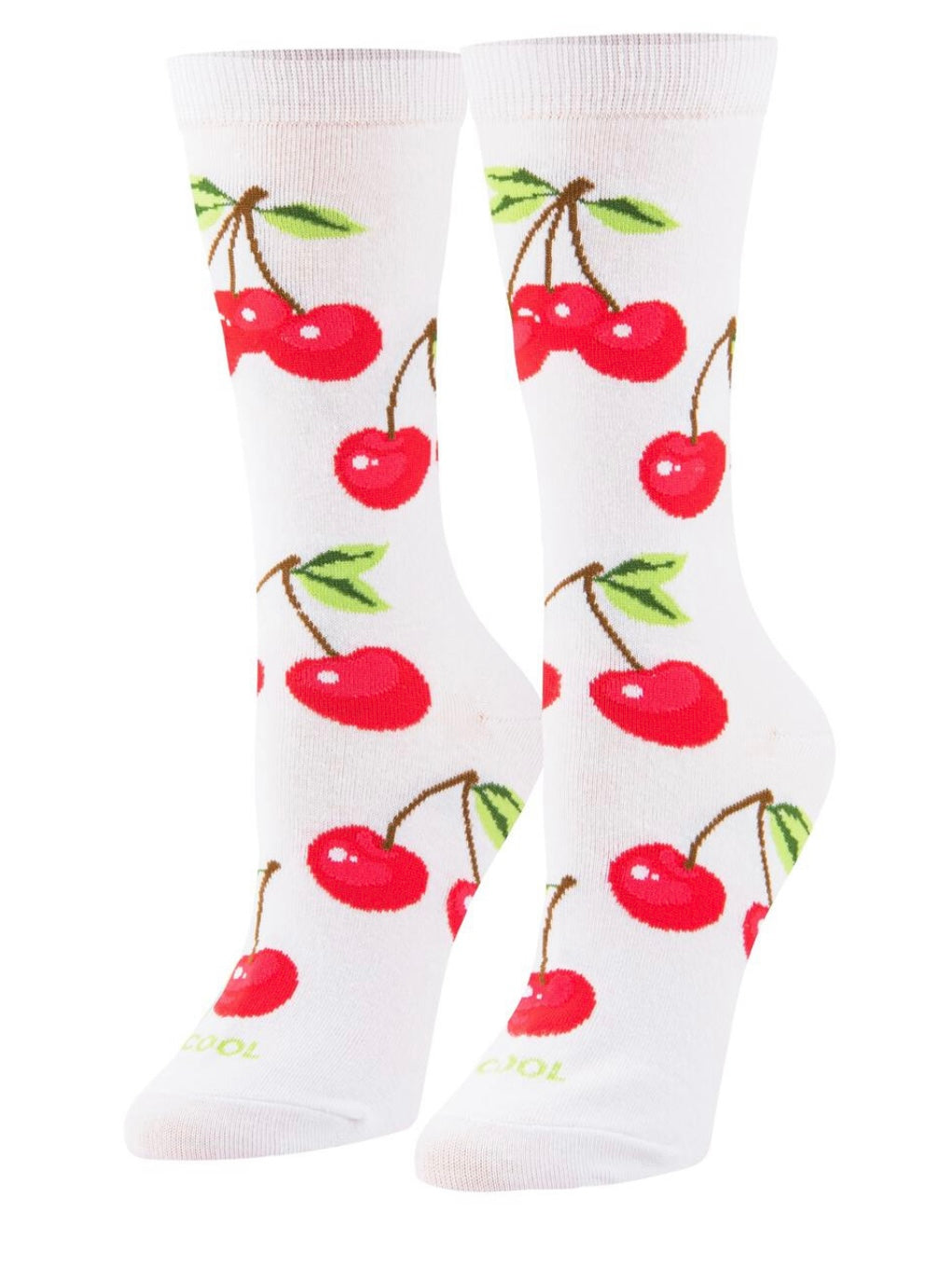 COOL SOCKS Brand Ladies CHERRY Socks ‘CHERRY ON TOP’ - Novelty Socks for Less