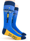 FOOT TRAFFIC Mens ‘BAD ASS NURSE’ - Novelty Socks for Less