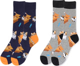 PARQUET Brand Men's CATS IN CARDBOARD BOXES Socks (CHOOSE COLOR) - Novelty Socks for Less