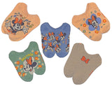 DISNEY Ladies MINNIE MOUSE 5 Pair Of SPRING TIME No Show Socks - Novelty Socks for Less